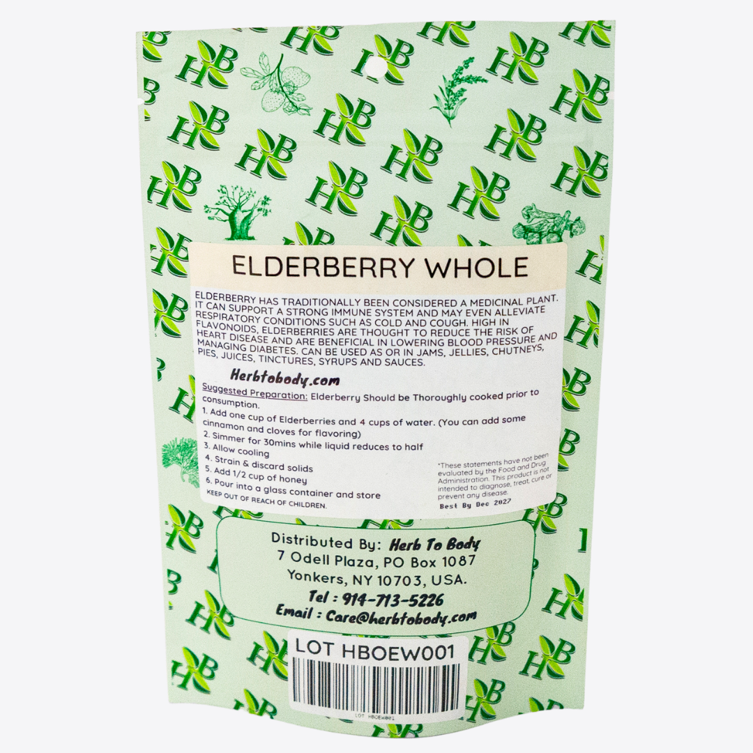 Organic Elderberry Whole 4oz
