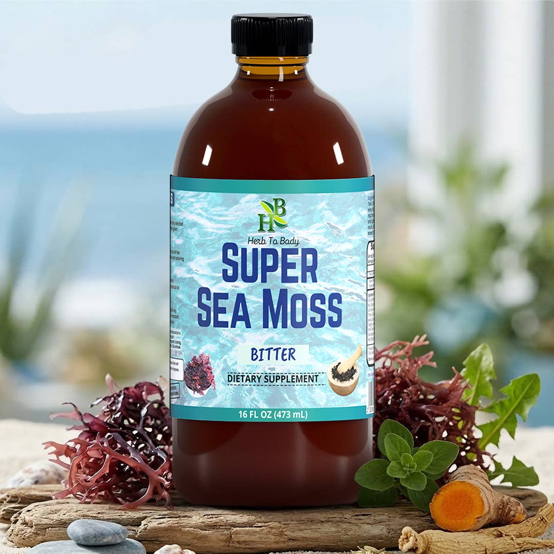 Super Sea Moss Bitter - 16oz | Eco-Conscious Herbal Tonic