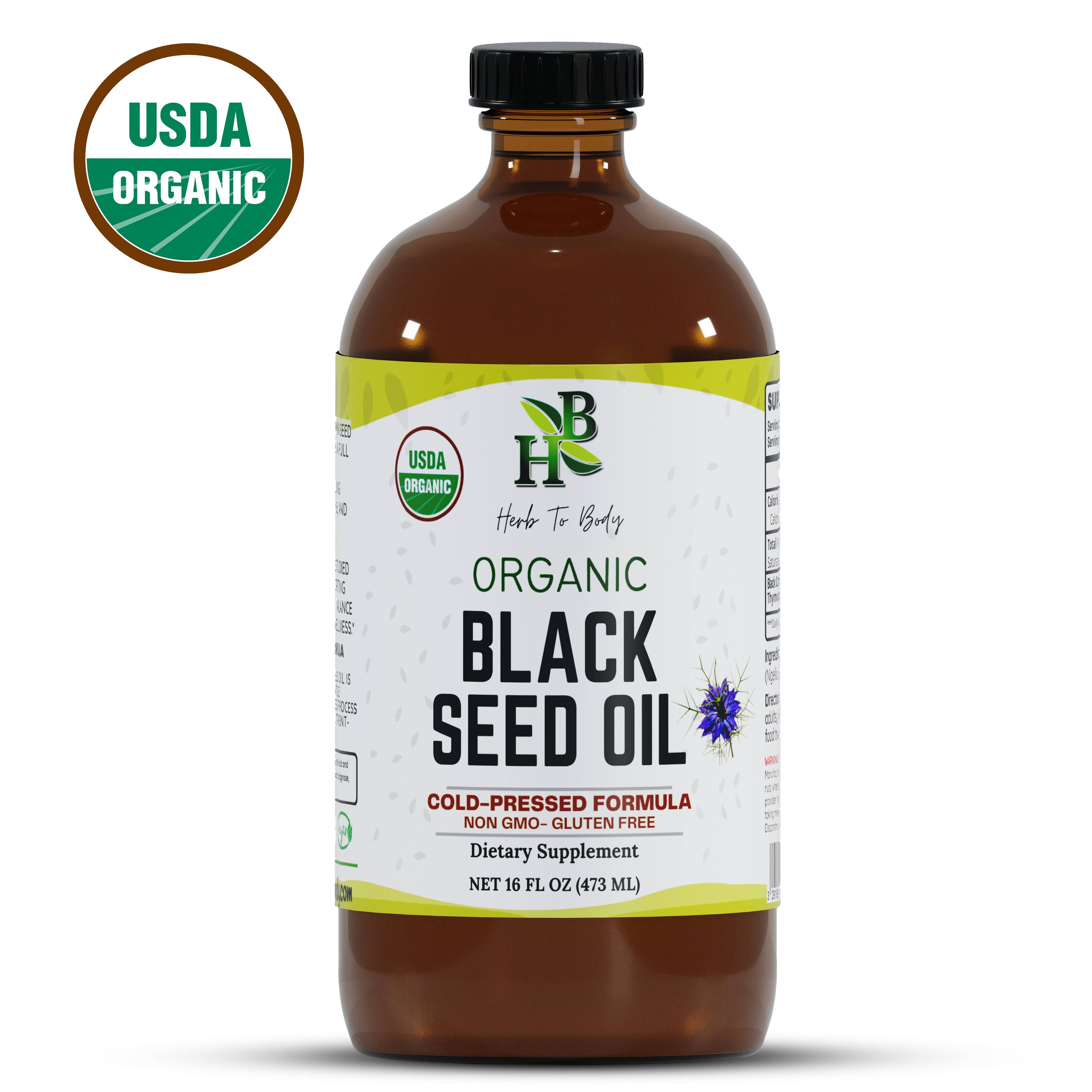 Organic Black Seed Oil (Cold-Pressed)