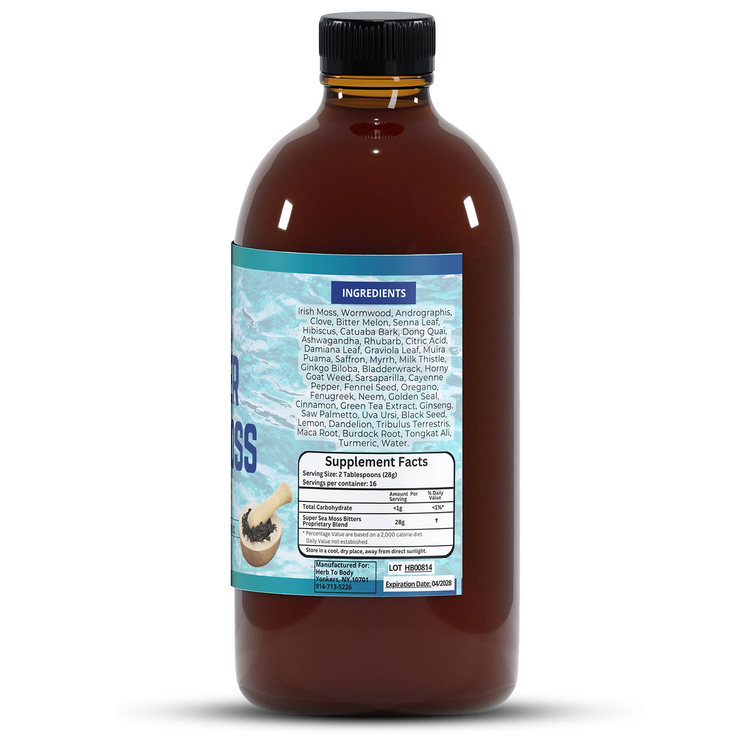 Super Sea Moss Bitter - 16oz | Eco-Conscious Herbal Tonic