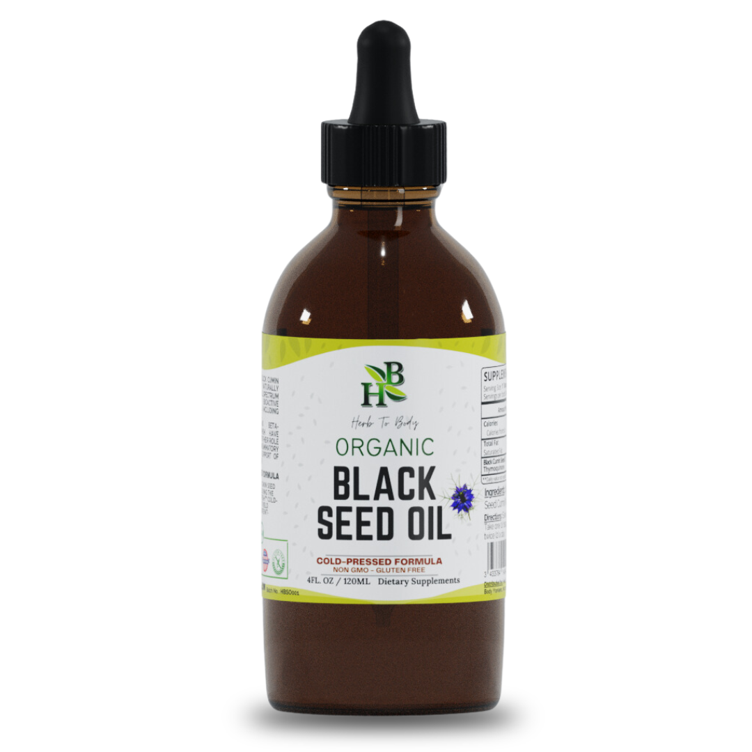 Organic Black Seed Oil (Cold-Pressed)